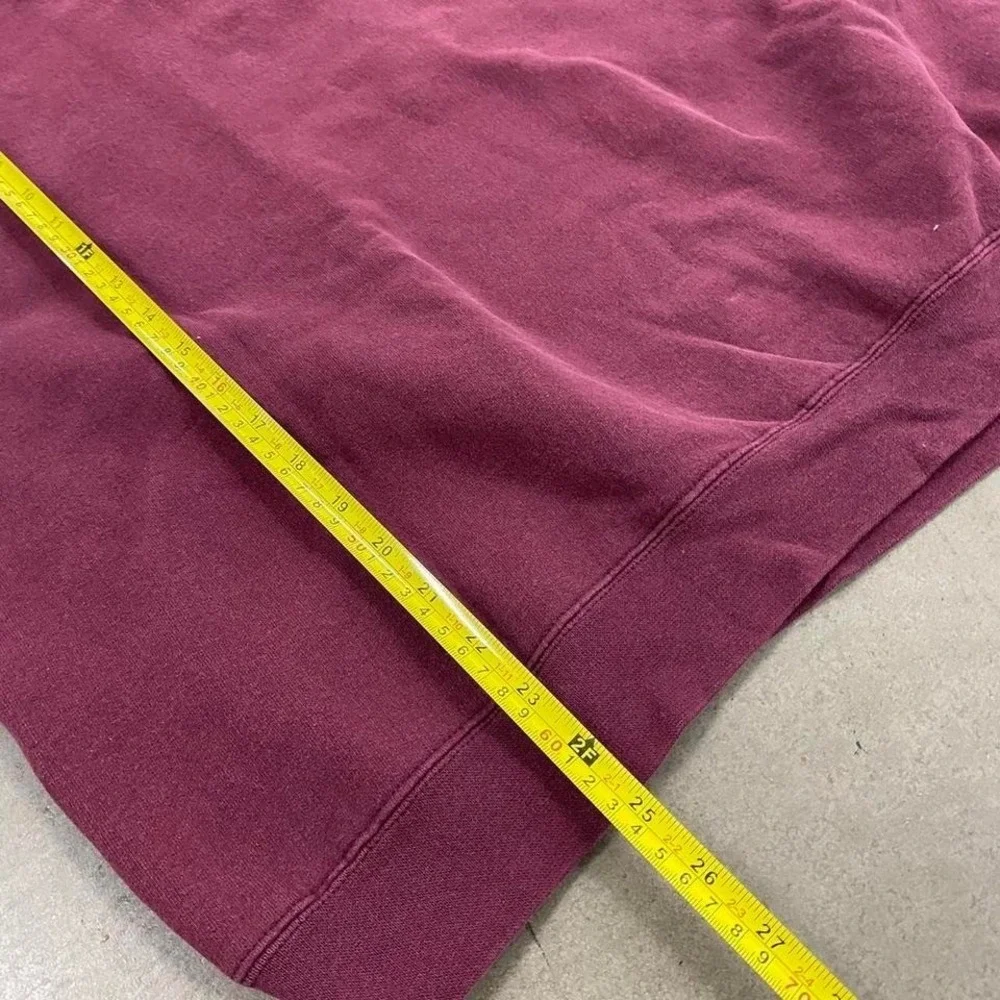 Vintage 90s Starter Heavyweight Burgundy Blank Crewneck Size XL - Picture 5 of 5